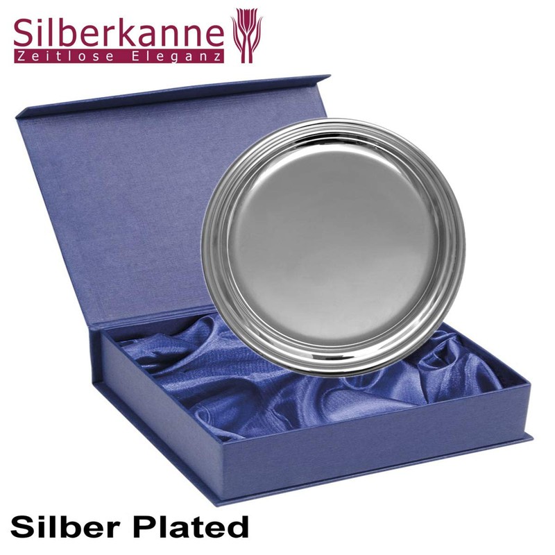 Bottle Coaster with Bottle Stand Coaster D 14 cm Silver