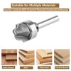 SpeTool Juice Groove Router Bits with Bearing 1/8" Radius 1/4"