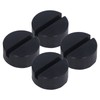 4PCS Rubber Jack Lifting Pad Adapter Floor Round Slotted Frame