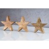 levandeo Wooden Star Mango 14 cm Mango Wood Brown Natural
