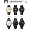 SKMEI Men Watches Black Leather Fashion Business Dress Classic Casual