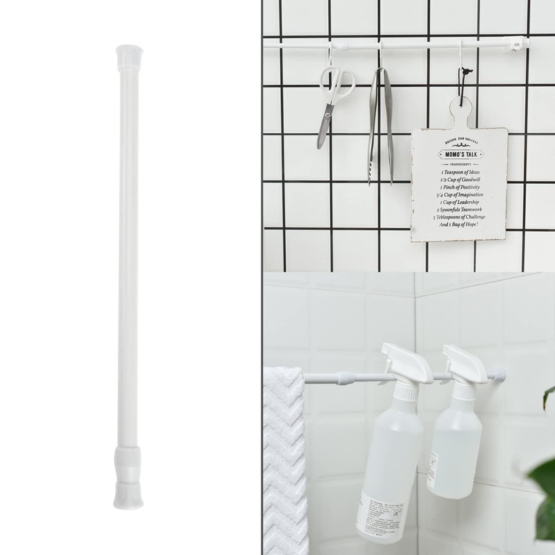 1Pcs Net Curtain Rods Extendable,Ajustable Extension Curtain Poles No Drill