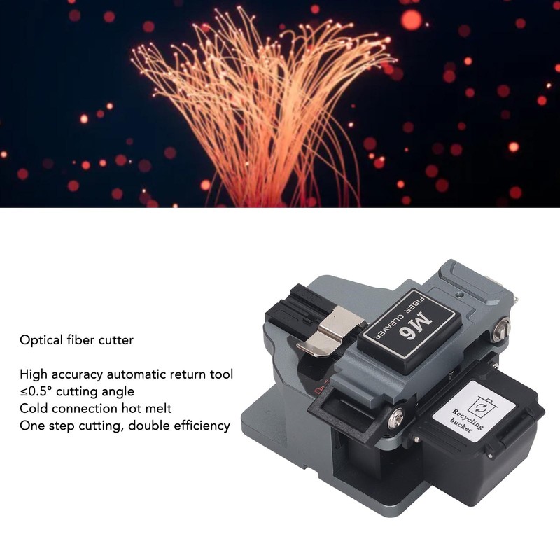 Optical Fiber Cleaver Tool Cutter 60000 Time Cutting High Accuracy