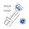 Moissanite Screw Back Earrings Studs - 0.2CT-4CT Moissanite Earrings for