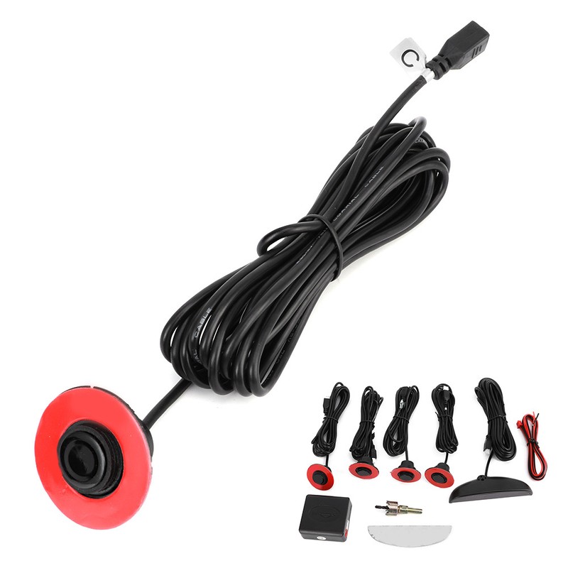 Car Parking Assistanc with 4pcs Adjustable Flat Sensors Automobile Reverse