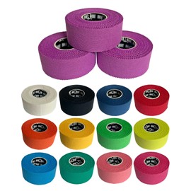 Ringside 1" Athletic Trainers Tape, Cotton Kinesiology Tape for Combat Sports, Adhesive, Athletic Tape for Men and Women, 1" x 30', Purple, 3 Pack