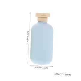 IWOWHERO 3pcs Travel Toiletry Bottles Avocado Design Refillable Shampoo Bottles Reusable Travel Containers for Shampoo Conditioner