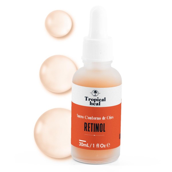 Tropical Heal | Retinolift Serum Facial con Retinol 1% y Acido Hialurónico | Serum Nocturno Antiedad para Contorno de Ojos - 30 ml
