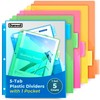 Dunwell 5-Tab Dividers for 3-Ring Binders (5 Count), 5 Bright
