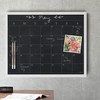 U Brands Framed Magnetic Chalk Calendar Board, Office Supplies, Whitewashed,