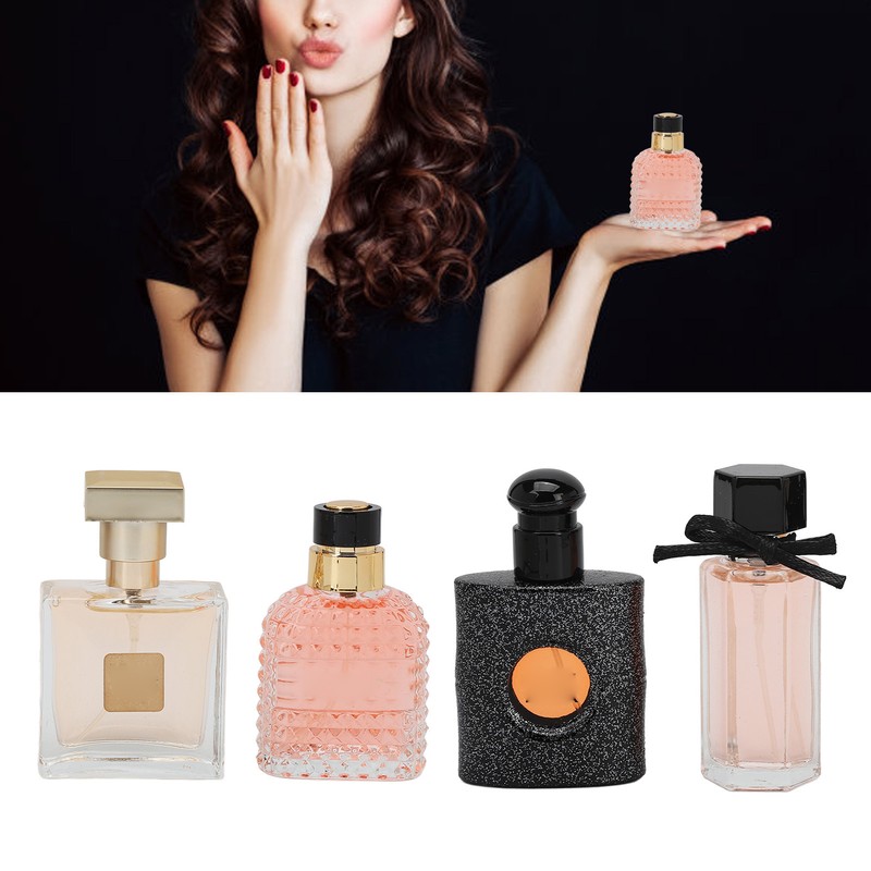 4pcs 25ml Women Long Lasting Woody Floral Perfume Exquisite Refreshing