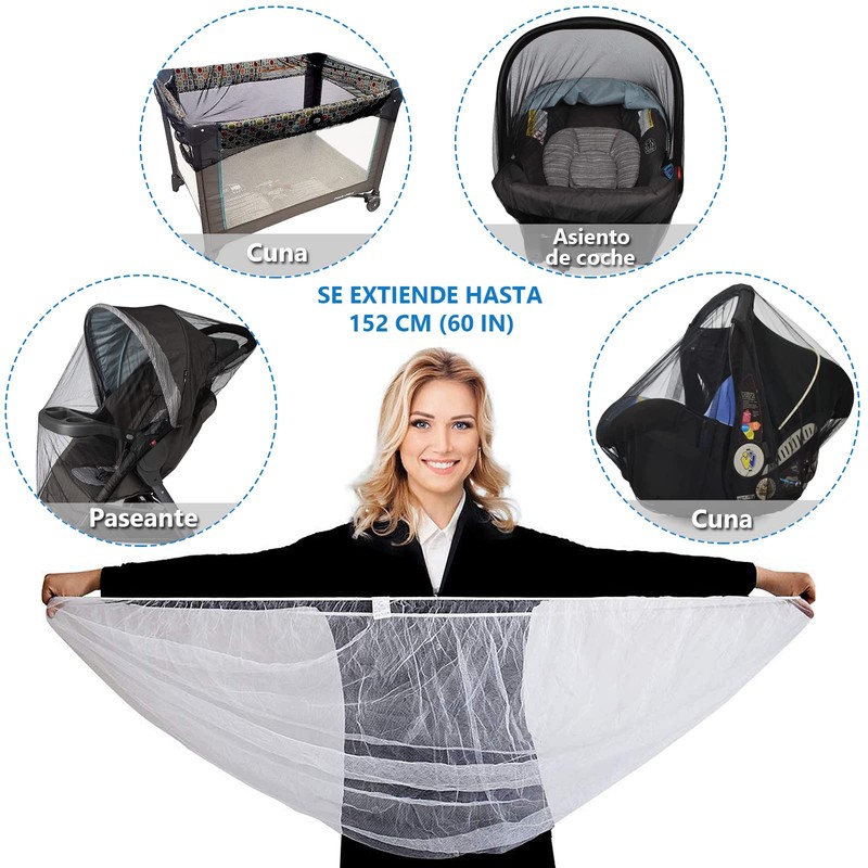 COREMOON Mosquitera para Cochecito Bebe,Redes para Insectos de Cochecito con