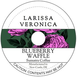 Blueberry Waffle Sumatra Coffee (Single Serve K-Cup Pods) (Gourmet, Naturally Flavored, Whole Coffee Beans) (12 pods, ZIN: 577981) - 2 Pack
