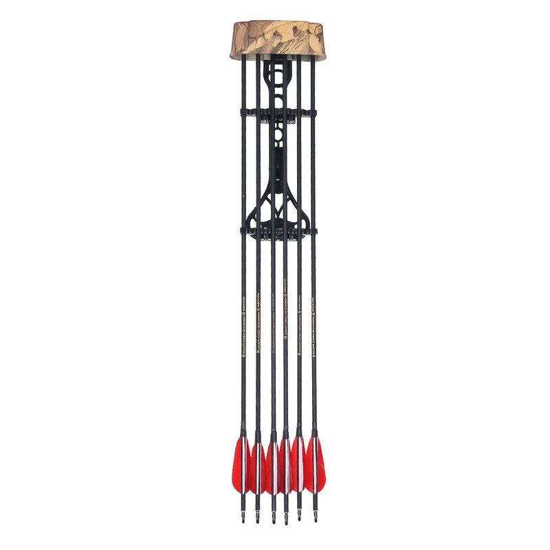 ANCLLO 6 Arrow Quiver Quick-Release Compound Archery Bow Holder