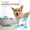 PETGEEK Automatic Dog Feeder/Treat Dispenser with Rechargeable Button Remote Control,