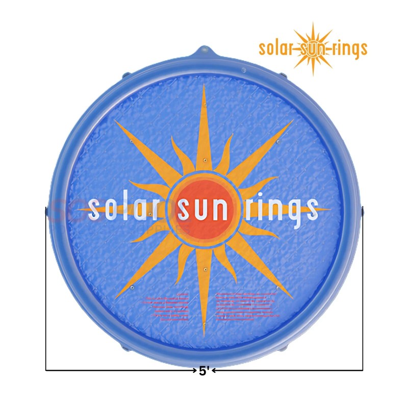 Solar Sun Rings Pool Cover | Sunburst Design | SSRA-SB-02
