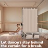 Privacy Curtain for Rolling Dance Bag, 59*31.5 Inch Partition Curtain