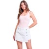YMI Women's Denim Wrap Skort, K White, 5