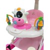 Andadera Mecedora Musical Con Llantas De Gel,baston,toldo Color Rosa