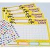 4 x Kids Reward Chart Includes 225 Childrens Stickers