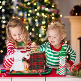 Aoriher 6 Pcs Christmas Elf Doll Accessories Set with Elf Christmas Envelope Clothing Rocket Clothing, Sleeping Bag, Bathrobe, Christmas Elf Hammock Pillow Xmas Accessory for Doll Decorations