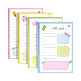 Mr. Pen- to Do List Sticky Notes, 4"x6", 4 Pads, 200 Sheets, School Style, to Do List Notepad, Lined Sticky Notes, to Do List Planner, Daily to Do List Notepad, to Do Notepad, Todo List Notepad