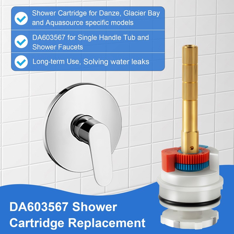 DA603567 Round Stem Washerless Cartridge Compatible with Danze DA603567 Shower