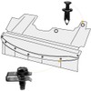 Riloer Screw set for engine splash protection, engine under the
