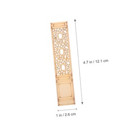Operitacx Stück Minifenster bastelset basteln für im Freien Miniatur-Dinge holzspielzeug kleiderständer Türfenster Holzscheibe selber machen Holzscheiben bemalen hölzern