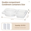 Seodon Snack Containers Double Compartment Snack Packs with Lids Grab