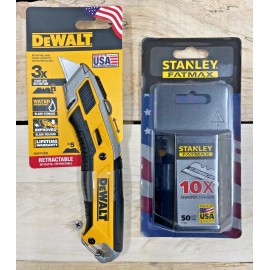 DeWalt DWHT10295 Retractable Utility Knife + 55 carbide  blades