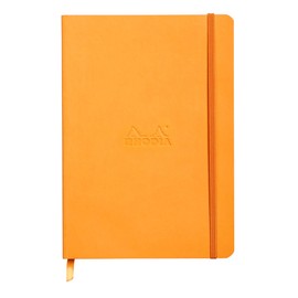 Rhodia Rhodiarama SoftCover Notebook - 80 Dots Sheets - 6 x 8 1/4 - Orange Cover