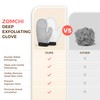 ZOMCHI 2 Pack Deep Exfoliating Glove with Dual Texture, Massage