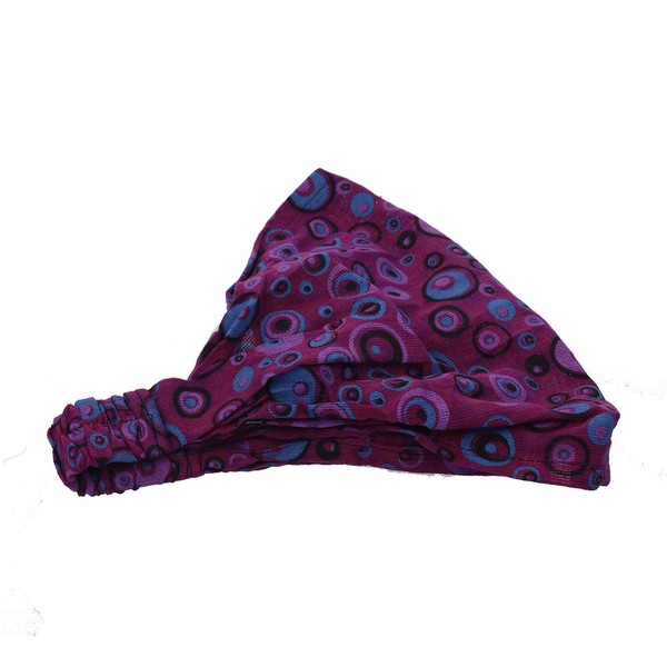 KUNST UND Magie Unisex Hippie Headband Goa Yoga, purple