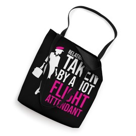 Taken By Flight Attendant Stewardess Aviation Lover Graphic Tote Bag