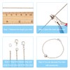 PandaHall Elite 5 Meter Brass Cross Chains Cable Chain Size