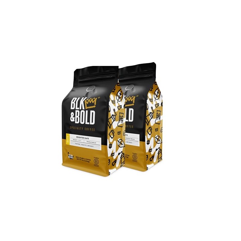BLK & Bold Whole Bean Coffee, Brighter Days Premium Light