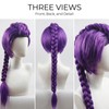 Rumi Wig, Rumi Hair Braid, Purple Cosplay Wig for Anime