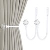 2 Pieces of Heavy Duty U Shaped Metal Curtain Holdbacks