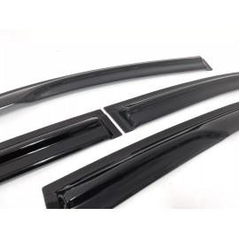 SDZ Tape on 3D Window Visor Vent Rain Wind Guard Shade Fit 19-Up Toyota Corolla HB