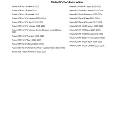 Tusk Cooler Mount Brackets 26 Quart Ozark Cooler Black Powder Coated For POLARIS RZR Pro XP 4 Ultimate 2020-2024