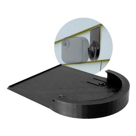 SplashNColor No Drill Camera Mount Bracket, Compatible with Blink V4 – Wireless Security Holder for Outside Wall – Accessories for Outdoor House, Mounts on Vinyl siding, Includes Hardware (Black)