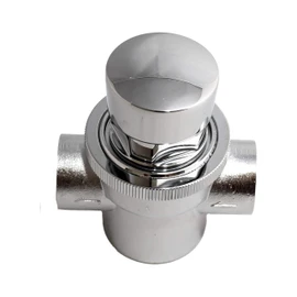 Push button tap with timer for automatic basin - use in hostelry and industry.