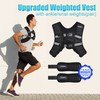 PACEARTH Weighted Vest with Ankle/Wrist Weights 6lbs-30lbs Body Weight Vest