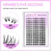 VEYESBEAUTY Lash Clusters Eyelashes Cluster Lashes Extensions Newbie's Five-Second Layered