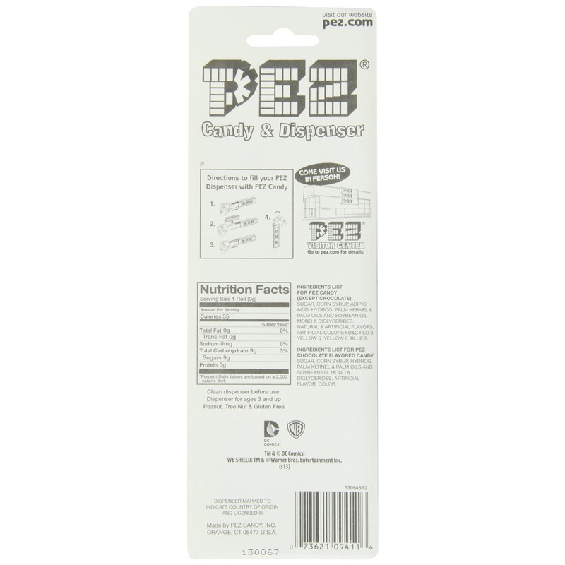 PEZ DC Comic Justice League, 0.87 Ounce (Pack of 12),Assorted
