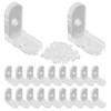 Piutouyar 20 Pack Acrylic L Brackets, Clear L-Shaped Corner Brace