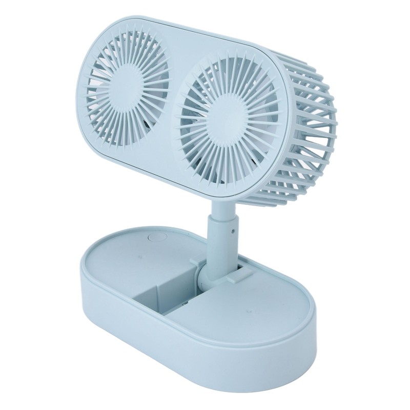 Desktop Double Fan Dual Motor 135° Angle Adjustable Handheld Fan