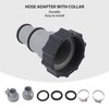 Pool Hose Adapter Replacement Hose Adapter with Collar for Threaded