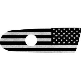 Kustom Cycle Parts Black and Grey American Flag M8 Air Cleaner Insert Replaces Stock 107 HD Insert.